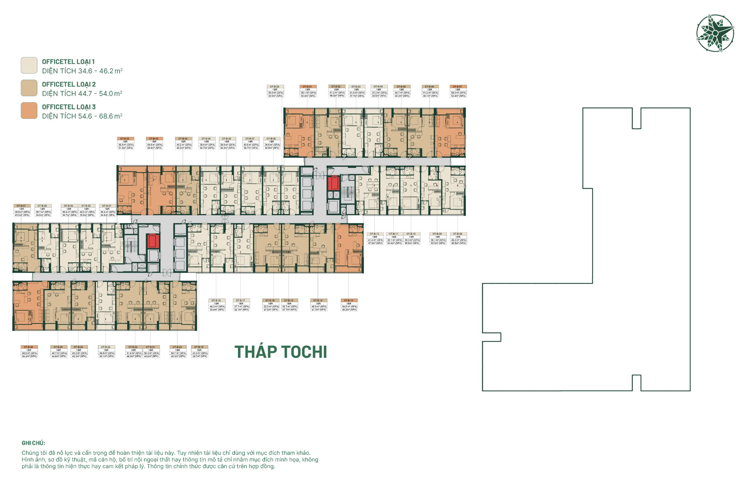 Sơ đồ tổng thể mặt bằng Happy One Mori Block A Block B
