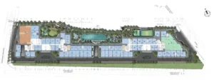 Serena Riverside - Mặt bằng tổng thể 2 block dự án căn hộ